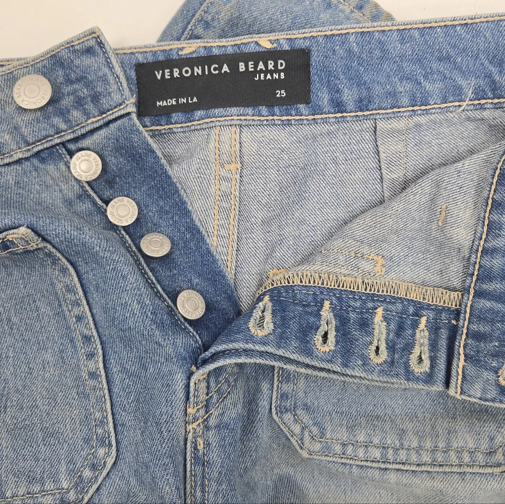 Veronica Beard Grant Jeans Wide Leg‎ Crop